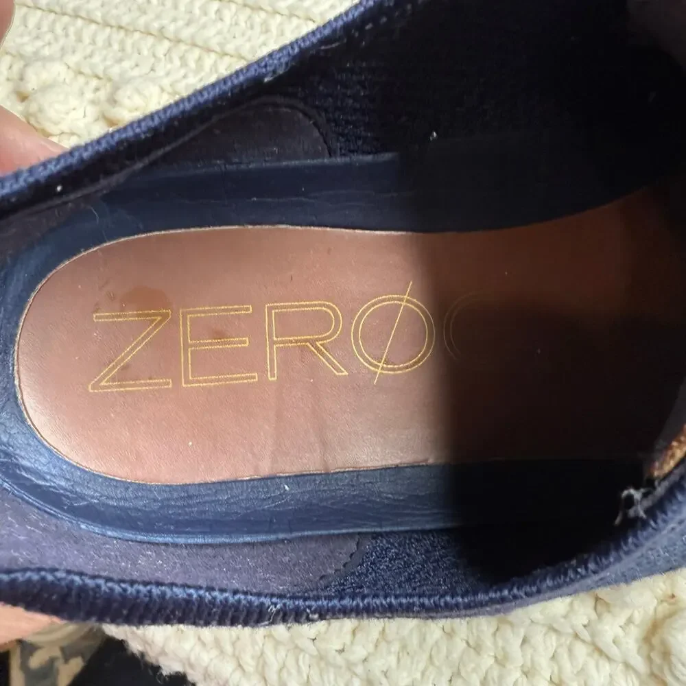 COLE HAAN 2.ZEROGRAND C24947 Stitchlite Oxford Blue Knit Leather Accents Size 10